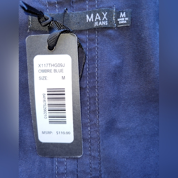 Max Jeans Utility Jacket in Navy, BNWT, Size M - Picture 8 of 9
